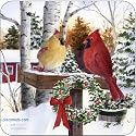 Pimpernel Christmas Cardinals Coasters - Set of 6