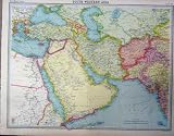 1920 Color Map South-Western Asia Print