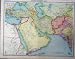 1920 COLOR MAP SOUTH-WESTERN ASIA PRINT