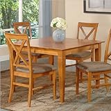 39 x 39 Solid Table Atlantic Furniture Deco Dining Table in Caramel Latte