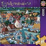 MasterPieces Town Square 1000 Piece Puzzle Folk Festival Collection