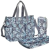 【Grandir】 大容量 3way マザーズバッグ 6点セット おむつ替えシート 保冷ポーチ 防水収納袋 便利な ベビーカー用さげベルト と ショルダーベルト 付属 おしゃれ で かわいい ママバッ