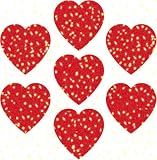 Hearts, Red Dazzle Stickers