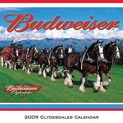 Budweiser Clydesdales 2009 Standard 12"x12" Wall Calendar