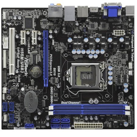 ASRock LGA1156/Intel H55/DDR3/USB 3.0/A&GbE/MATX Motherboard H55M/USB3