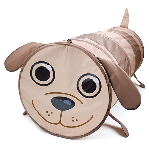Puppy Design Childrens Exploration Pop-Up Play Tunnel - Expands to 6 ft Long!