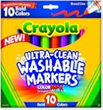Crayola Ultraclean Broadline Bold Markers (10 Count)