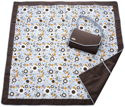 JJ Cole Essentials Blanket - Brown/Blue