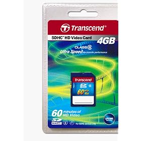 61DqVQqfYtL. SL500 AA280  Transcend TS4GSDHC6V 4 GB SDHC HD Video Card