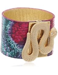 Anna Pellissari Azaria Aqua and Green Cuff Bracelet, 6.5"