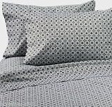 Jonathan Adler Kensington Queen Sheet Set Blue Brown White