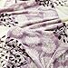GiniHome Qbedding 380 GSM Anti-Static Microplush Queen (78-Inch-by-90-Inch) Fleece Blanket, Lily Leaves