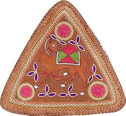 Embroidered Adjustable Bar Stools Leather Seat Indian-Style(stl129)