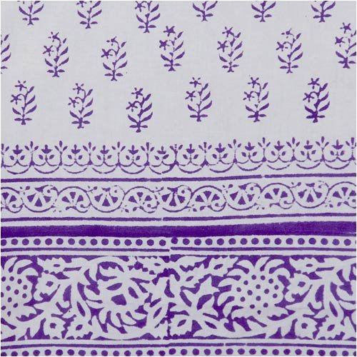 ShalinCraft Cotton Bed Sheet Khadi Print India Asian Decor Home Interiors Queen Size (bshtd599)
