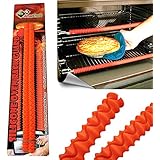The Original Heat Resistant Silicone Oven Rack Guard, FREE Keychain Cup, FREE 8 downloadable Recipe Books, Guards for Burn Protection, special liners are best oven accessories, racks and protectors