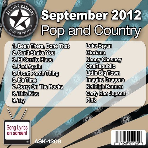 Gloriana - All Star Karaoke September 2012 Pop And Country Hits (Ask-1209) - Zortam Music