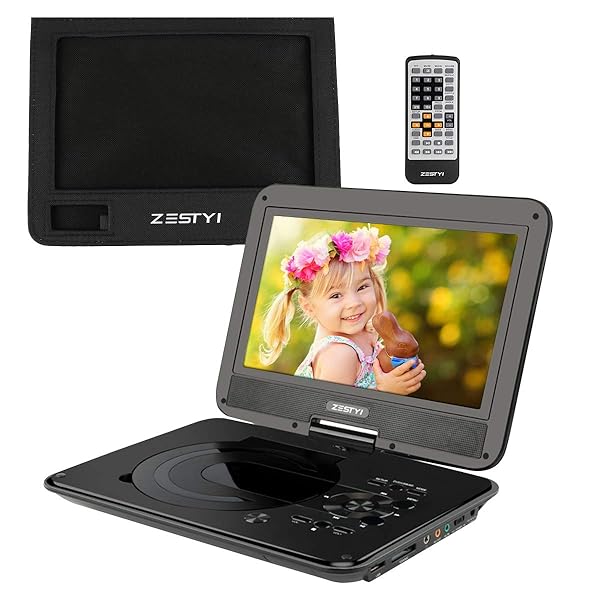 Zestyi 10 Portable Dvd Player For Kids With Car Headrest Mount