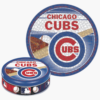 Chicago Cubs 500 Piece Puzzle with Tin