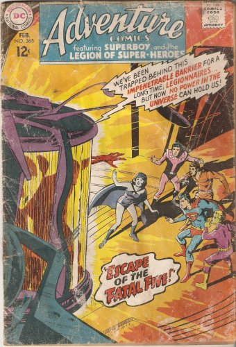  Adventure Comics #365 Featuring Superboy and the Legion of Super-Heroes February 1968