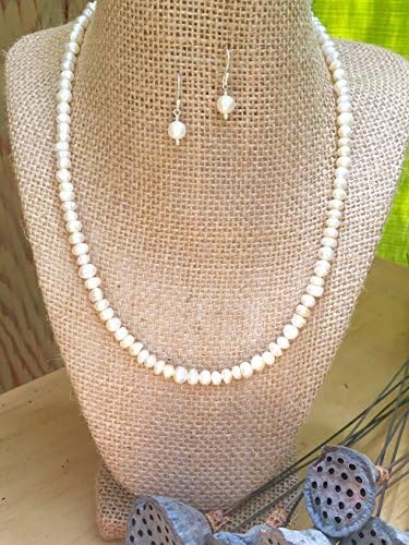 Delicate Pearl Necklace, Bracelt &amp; Earring Set - Graceful Elegance