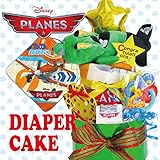 出産祝い　ディズニープレーンズおむつケーキ　２段