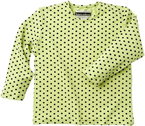 Roberta Di Roma Big Girls Cotton Knit Jersey Polka Dotted T-shirt - Mint (Size 10)