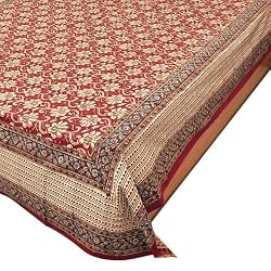 Bedsheets Cotton Block Print Asia D&eacute;cor Queen Size