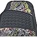Rubber Car Floor Mats Black - Camo Inlay w/ Comfort Grip Steering Wheel Cover