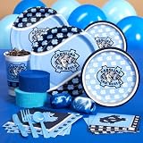 Creative Converting North Carolina Tar Heels College Deluxe Party Kit (16 guests) 207378