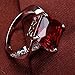 YAZILIND Valentine's Day Jewelry CZ Ring Stone Wedding Bridal Rhinestone Jewelry For Women