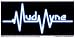 Mudvayne - Heartbeat Logo on Black - Sticker / Decal