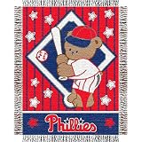 Philadelphia Phillies MLB Triple Woven Jacquard Throw (044 Series) (36"x46")