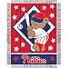 Philadelphia Phillies MLB Triple Woven Jacquard Throw (044 Series) (36"x46")