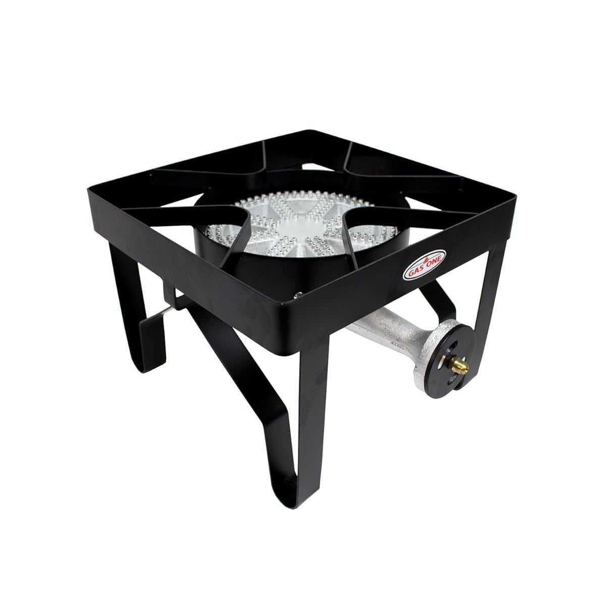 GAS ONE 200,000 BTU Square Heavy Duty Single Burner Outdoor Stove Propane Gas Cooker with