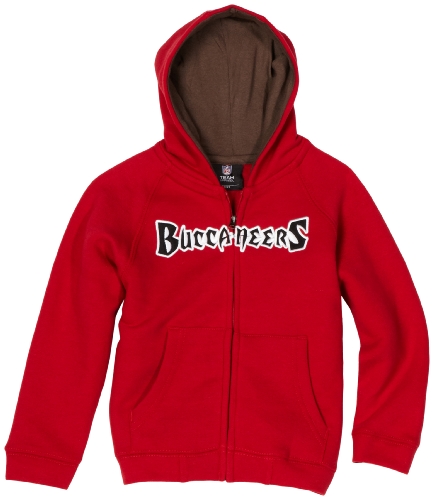 NFL Boys' Tampa Bay Buccaneers Sportsman Zip Ft Fleece Hoodie - R16C4Q18 (Crimson, 5/6)