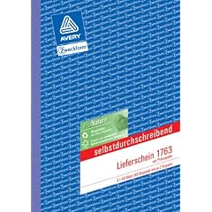 Avery Zweckform 1763 Lieferschein mitPreis A5 SD 3x40 Blatt