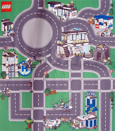 Universal Trends UT80464 - Lego Spielmatte - Motiv Polizei Preisvergleich