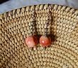 Shukata Orange Stone & Stacked Sterling