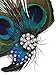 Simplicity® Peacock Feather Hair Clip/Fascinator with Rhinestones