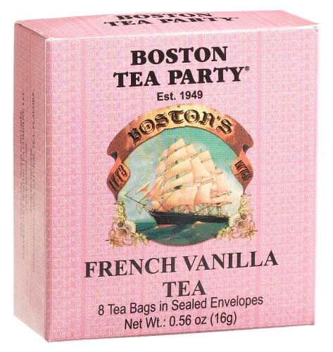 Boston TeaParty French Vanilla Tea, 8-Count, 0.56 Box (Pack of 48) by Boston Tea