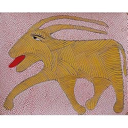 India Art Gond Paintings Asian Decor 22 x 28 inches