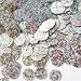 10mm Round Flat Sequins ~ Silver Hologram Metallic ~ Loose Sequins Paillettes for Embroidery, appliq