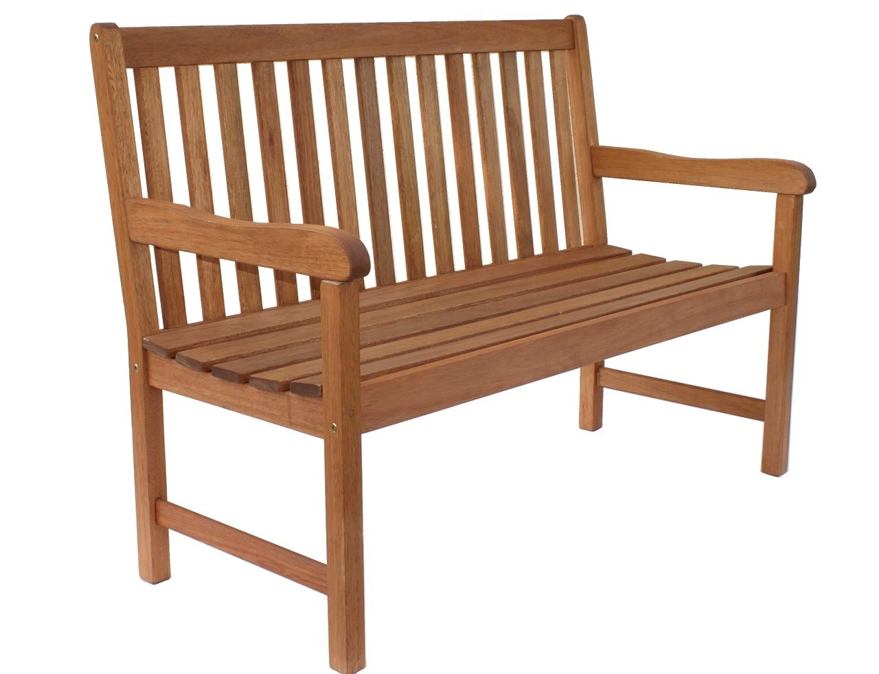 Amazonia Milano 4-Feet Eucalyptus Bench - Outdoor Patio Furniture