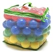 100 Phthalates Free Play Ball w/Mesh Tote: Red, Yellow, Blue, and Green