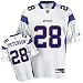 Adrian Peterson Youth Jersey: Reebok White Replica #28 Minnesota Vikings Jersey - Medium (10-12)