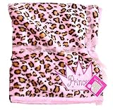 Leopard Princess Plush Blanket - 50 x 60