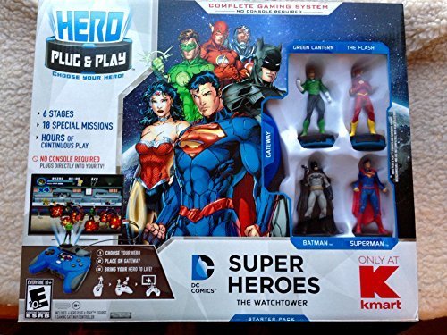 Hero Portal DC Comics Super Heroes Gaming System with 4 Action Figures