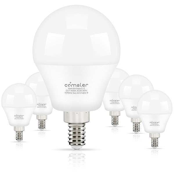 Comzler Ceiling Fan Light Bulbs Candelabra Led Bulbs 60 Watt