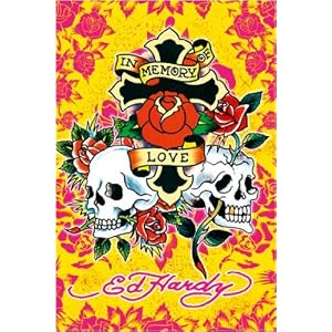Ed Hardy - Tattoo Poster (2008 Edition - In Memory Of Love) (Size: 24