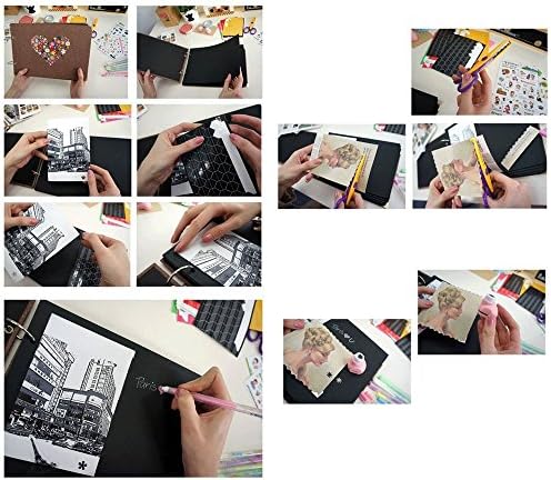 Kassadin Scrapbook Photo Album Anniversary Scrapbook DIY Photo Albums Vintage Style Fathers Day Gift Print a Big Love(10.4'' X 10.4'')